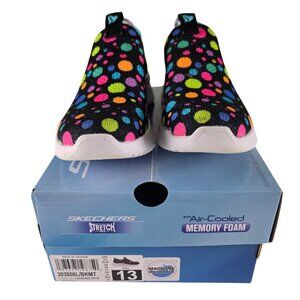 Skechers Ultra Flex 3.0 Little Girls Pull-on Sneakers 13 Multicolor Like New